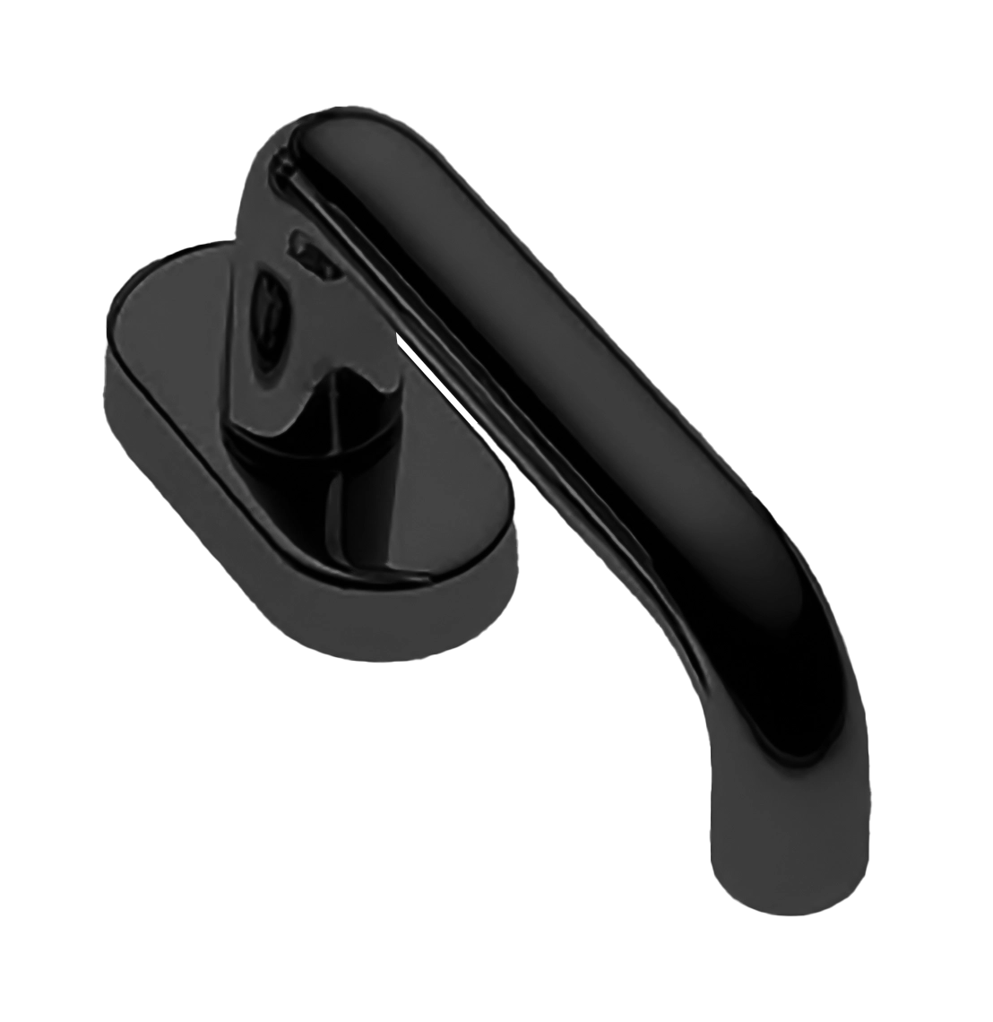 Ручка оконная IRIS W1 NERO, цвет - черный фото купить Иркутск