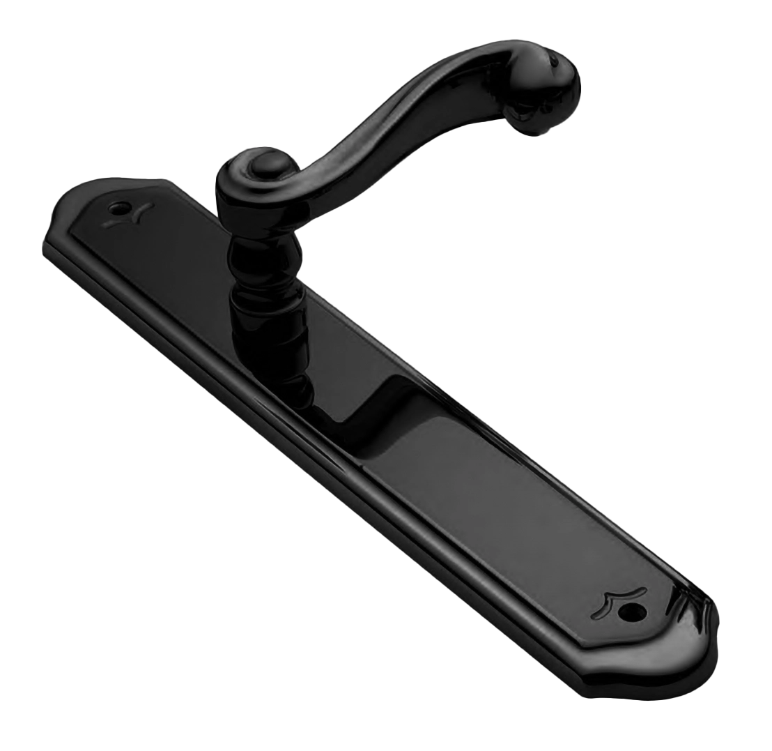 Ручка на планке PLAZA PL NERO, цвет - черный фото купить Иркутск