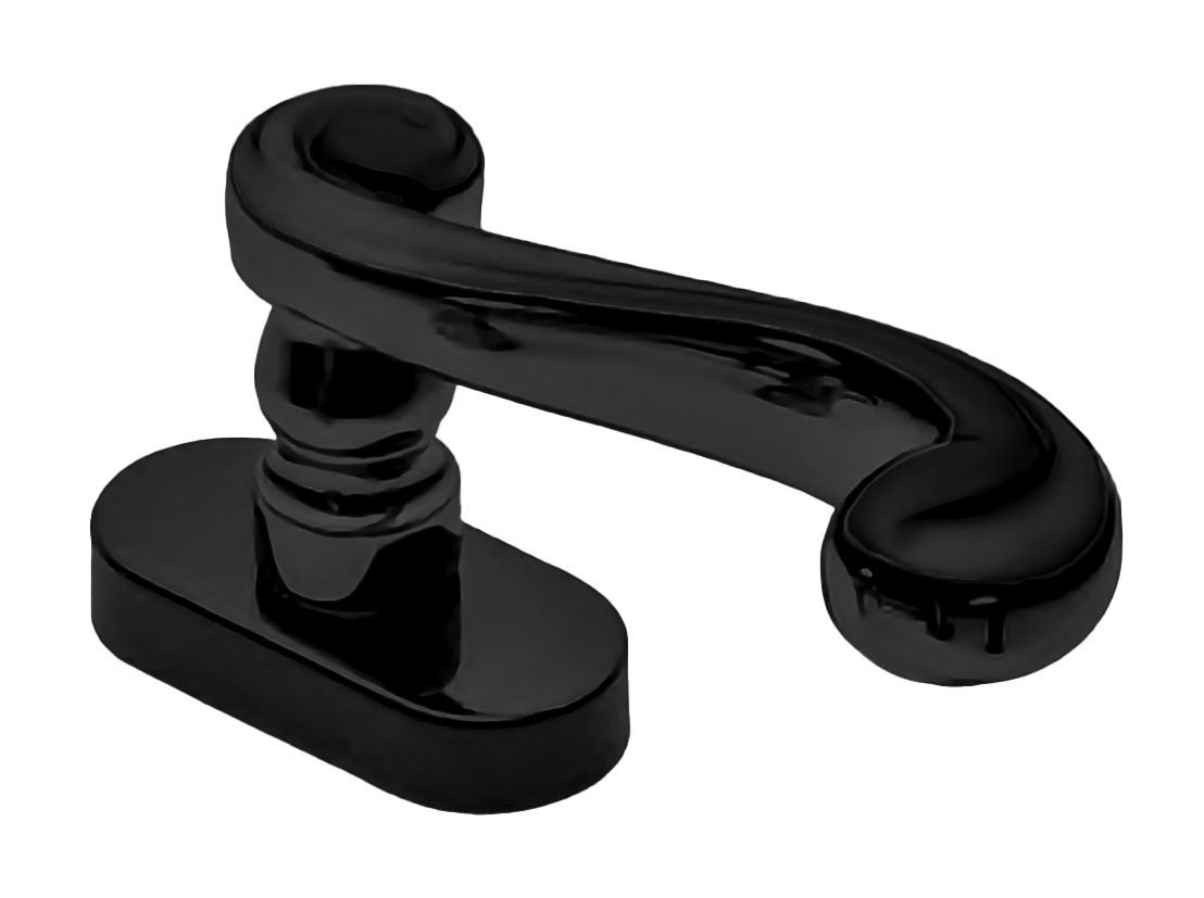 Ручка оконная PLAZA W1 NERO, цвет - черный фото купить Иркутск