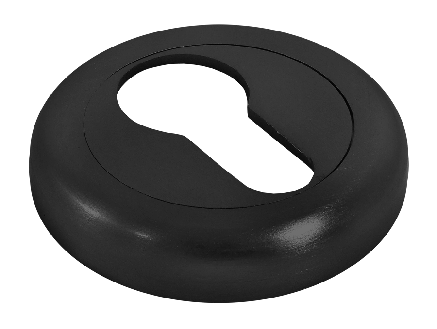 Накладка на ключевой цилиндр LUX-KH-R4 NERO на круглой розетке, цвет - черный фото купить в Иркутске