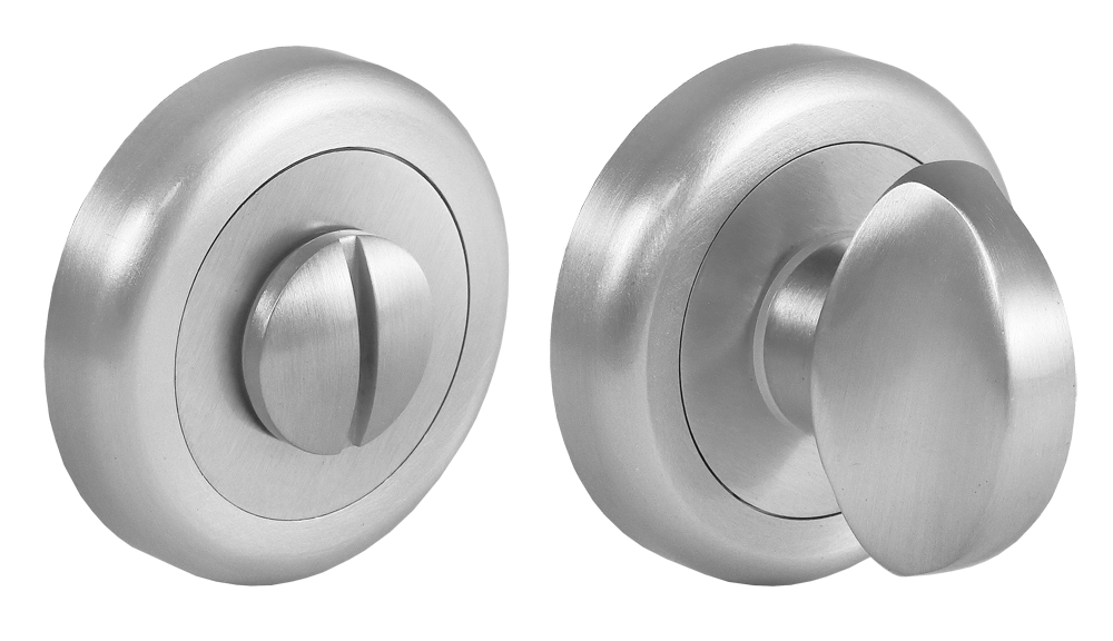 Завертка сантехническая LUX-WC-R4 CSA на круглой розетке, цвет  - матовый хром фото купить в Иркутске