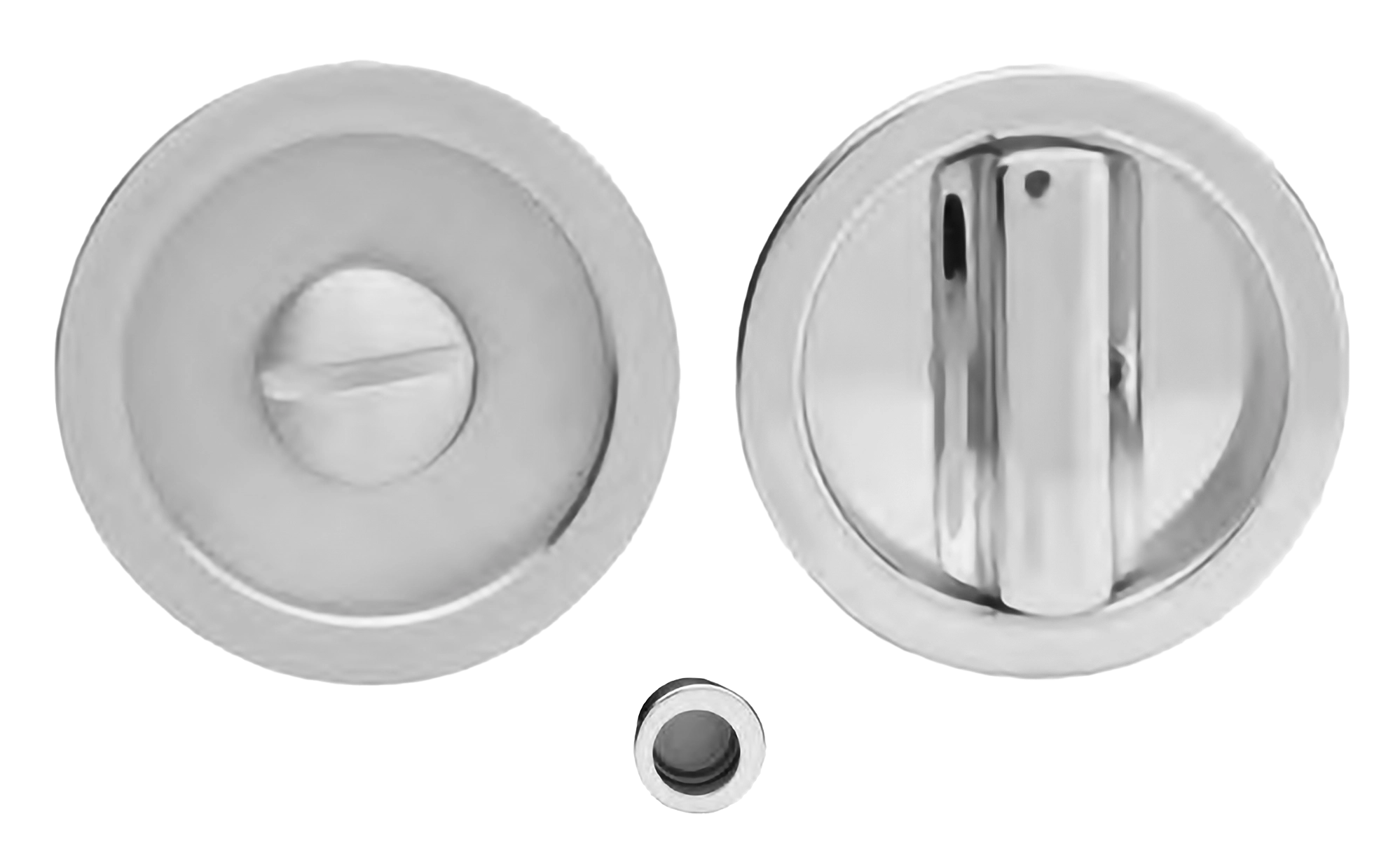 Ручка для раздвижной двери ART.55/A CRO с заверткой WC и пальчиковой ручкой, цвет - хром фото купить Иркутск