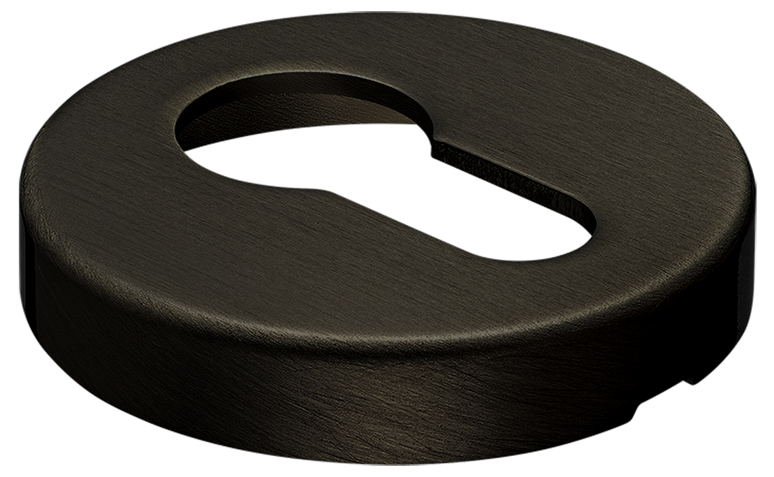 Накладка на ключевой цилиндр LUX-KH-R6 ANT на круглой розетке, цвет - антрацит фото купить в Иркутске