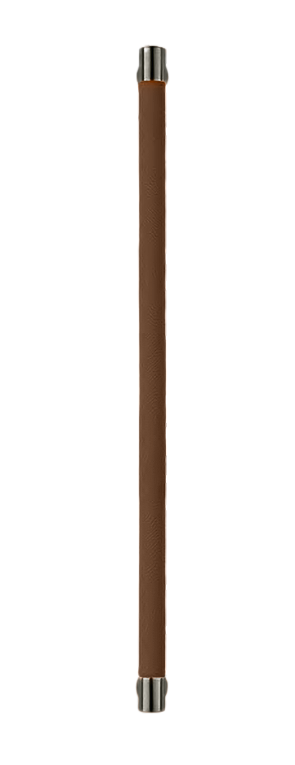 Ручка-скоба HIDE LEATHER PH/A ANT/TESTA DI MORO без розетки, цвет антрацит/темно-коричневый без розетки, латунь фото купить Иркутск