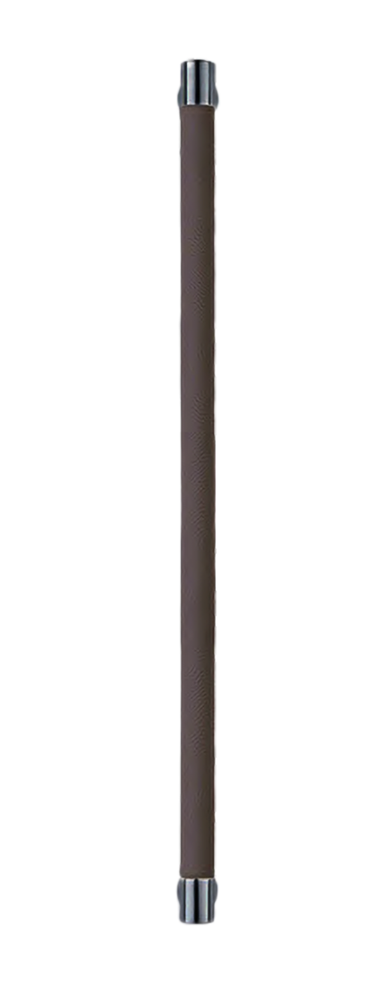 Ручка-скоба HIDE LEATHER PH/B NERO/GRAFITE без розетки, цвет черный/графит без розетки, латунь фото купить Иркутск