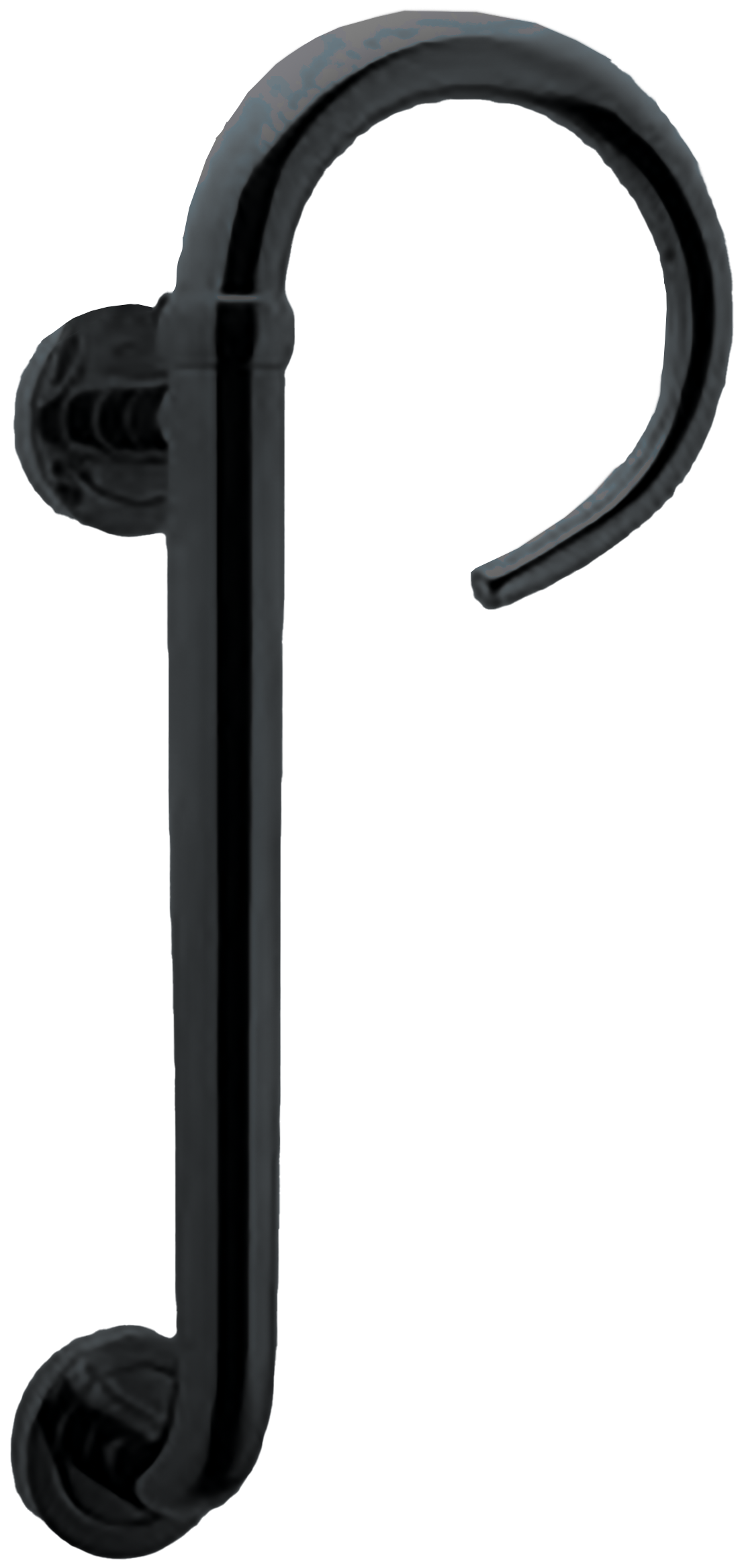 Ручка-скоба LANGOUST PH R NERO правая на круглой розетке, цвет черный, латунь фото купить Иркутск