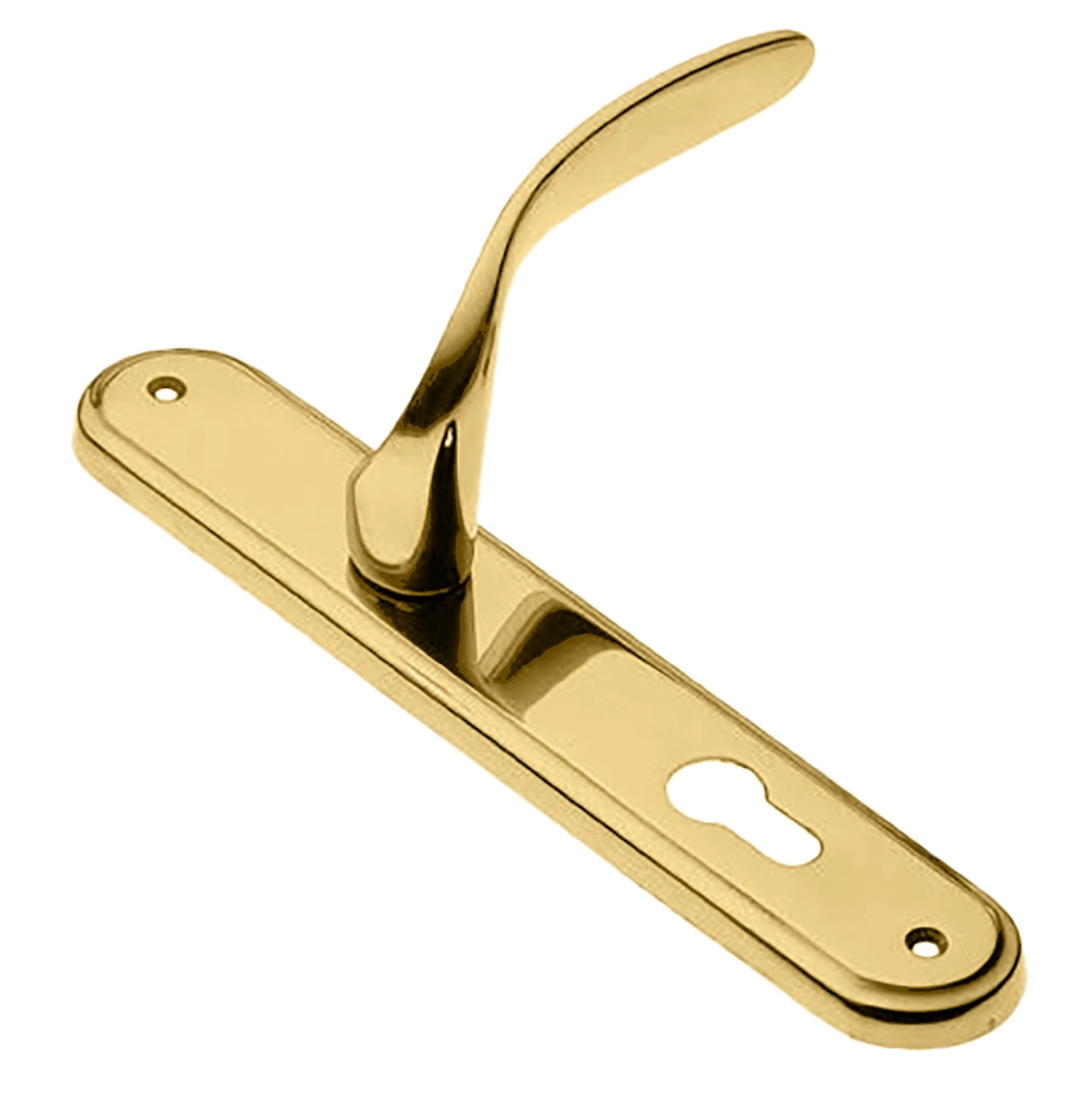 Ручка дверная на планке COBRA PL OTL, цвет золото, латунь фото купить в Иркутске