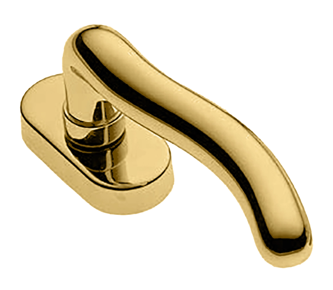 Ручка оконная SNAKE W1 OTL, цвет - золото фото купить в Иркутске