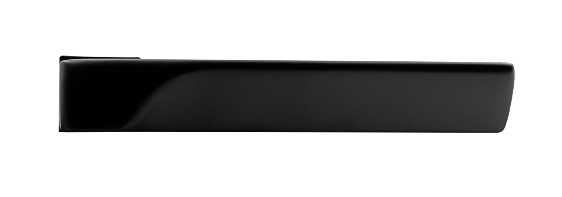 Ручка дверная FIORD-SM NERO-ST, с невидимой квадратной розеткой, цвет черный soft-touch, ЦАМ фото купить в Иркутске