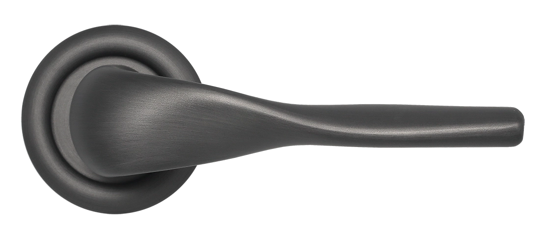 Ручка дверная LVB R7 SST на круглой розетке, цвет Летняя гроза/Summer Storm фото купить в Иркутске