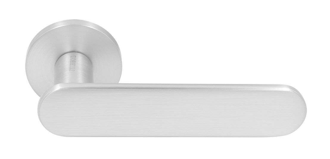 Ручка дверная MH-65-R6 SEMPIONE SC на круглой розетке, цвет матовый хром фото купить Иркутск