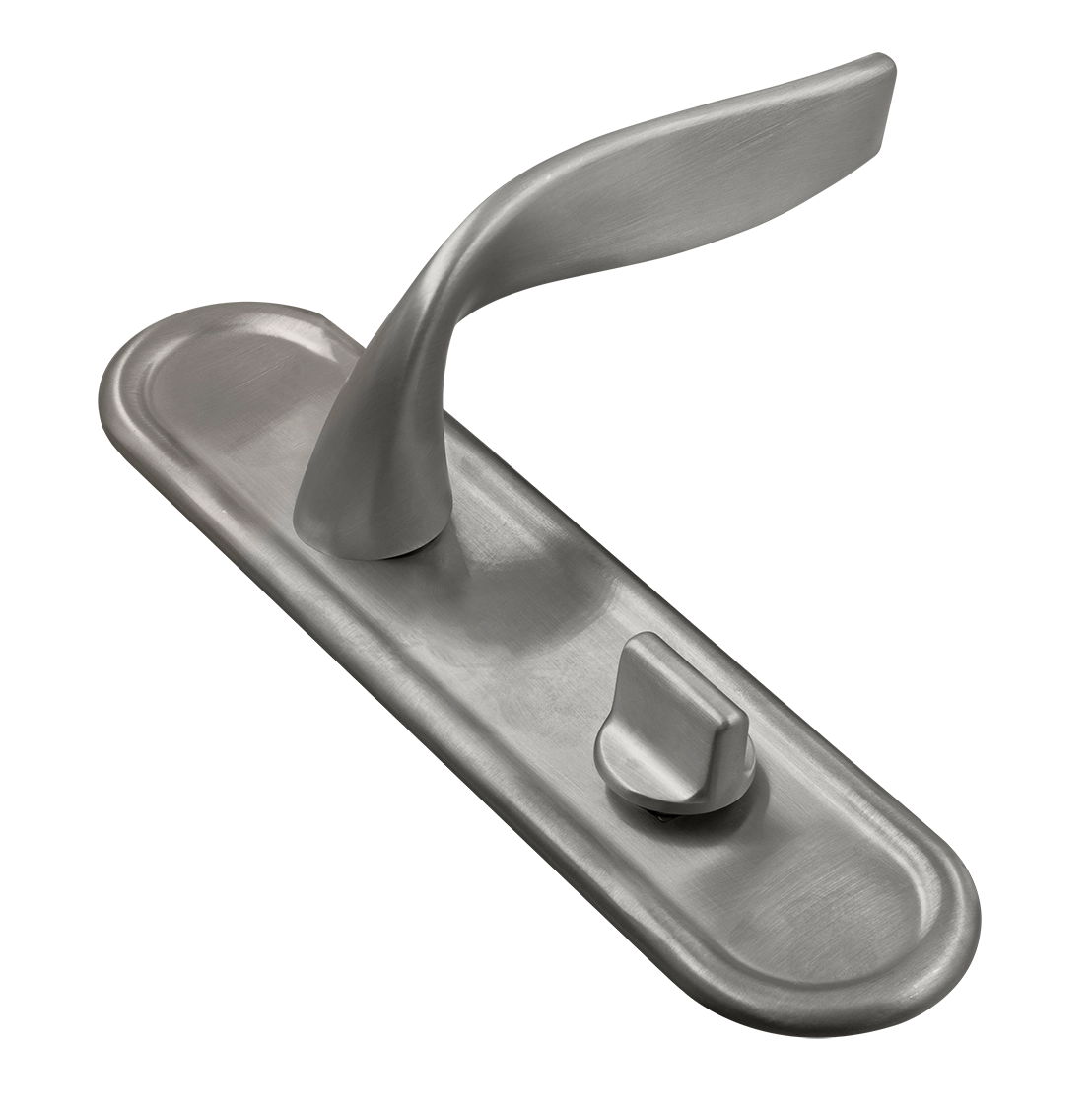 Ручка дверная SKYSCRAPER PLR WC WF на планке под сантехническую завертку, цвет Зимняя стужа/Winter Frost фото купить Иркутск