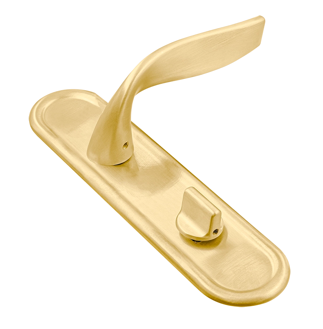 Ручка дверная SKYSCRAPER PLR WC AH на планке под сантехническую завертку, цвет Осенний мёд/Autumn Honey фото купить Иркутск