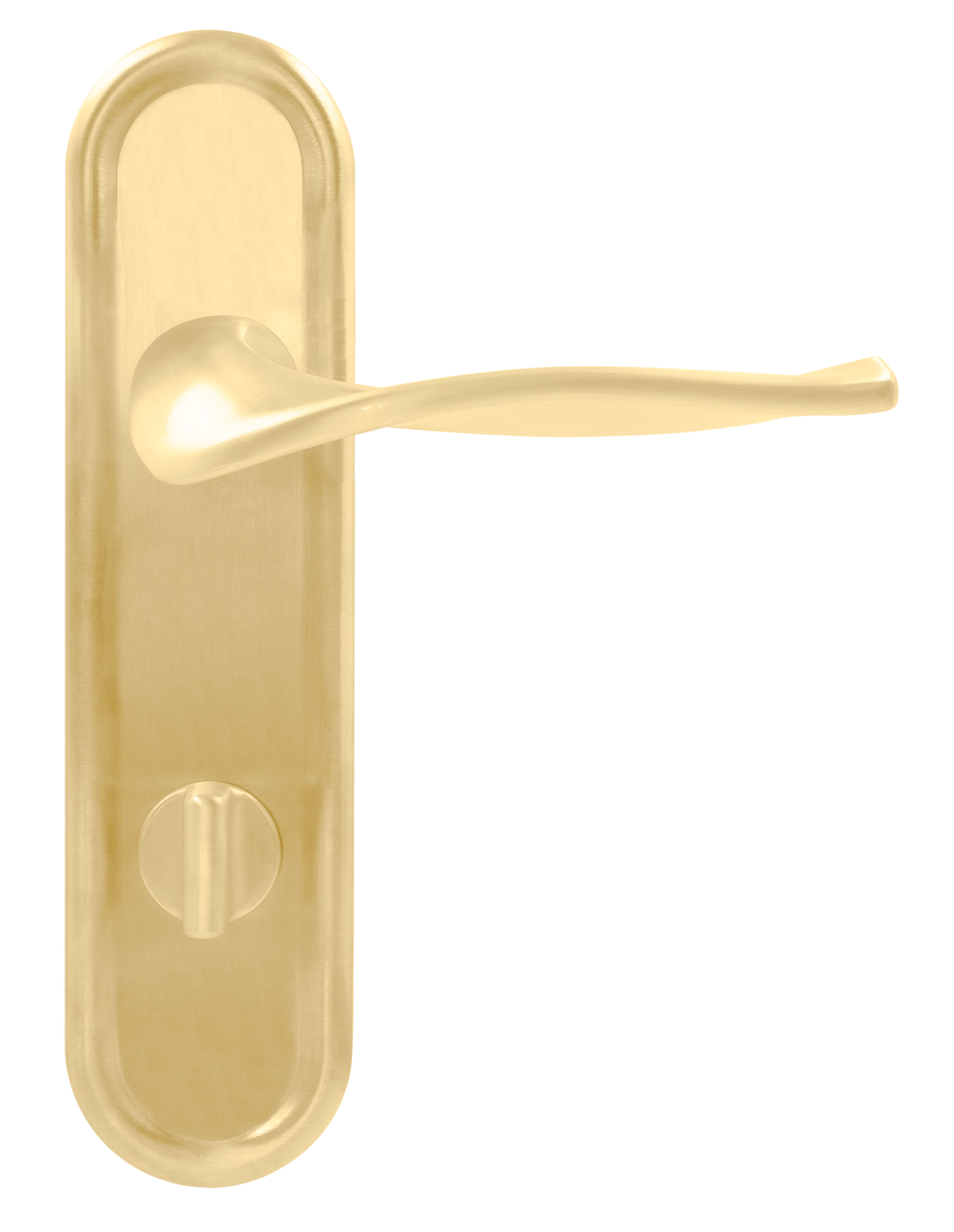 Ручка дверная SKYSCRAPER PLR WC AH на планке под сантехническую завертку, цвет Осенний мёд/Autumn Honey фото купить в Иркутске