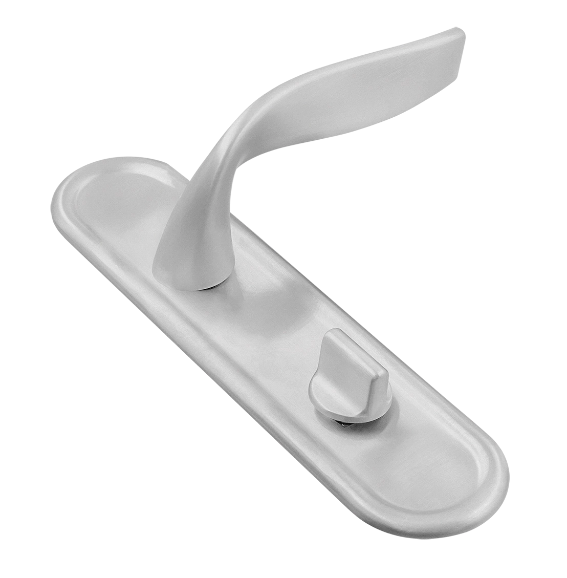 Ручка дверная SKYSCRAPER PLR WC SSW на планке под сантехническую завертку, цвет Стокгольмский снегопад/Stockholm Snowfall фото купить Иркутск