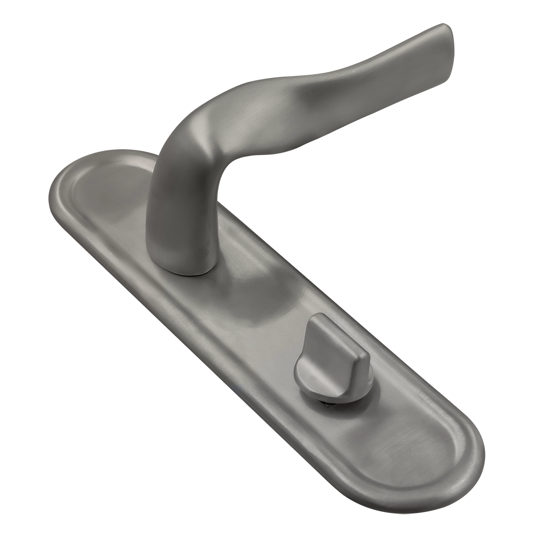 Ручка дверная LVB PLR WC WF на планке под сантехническую завертку, цвет Зимняя стужа/Winter Frost фото купить Иркутск