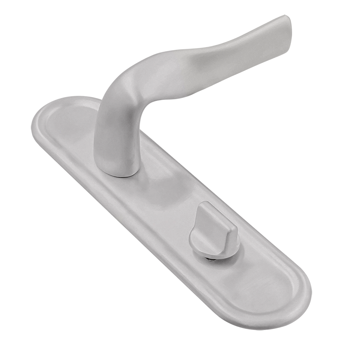 Ручка дверная LVB PLR WC SSW на планке под сантехническую завертку, цвет Стокгольмский снегопад/Stockholm Snowfall фото купить Иркутск