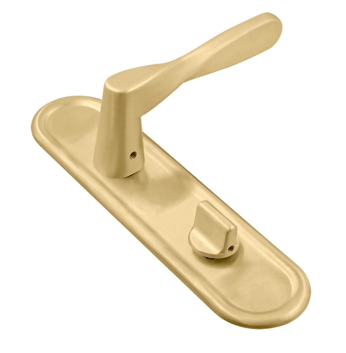 Ручка дверная THE OLYMPICS PLR WC AH на планке под сантехническую завертку, цвет Осенний мёд/Autumn Honey фото купить Иркутск