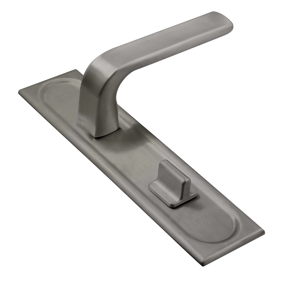 Ручка дверная THE BUS STATION PLS WC WF на планке под сантехническую завертку, цвет Зимняя стужа/Winter Frost фото купить Иркутск