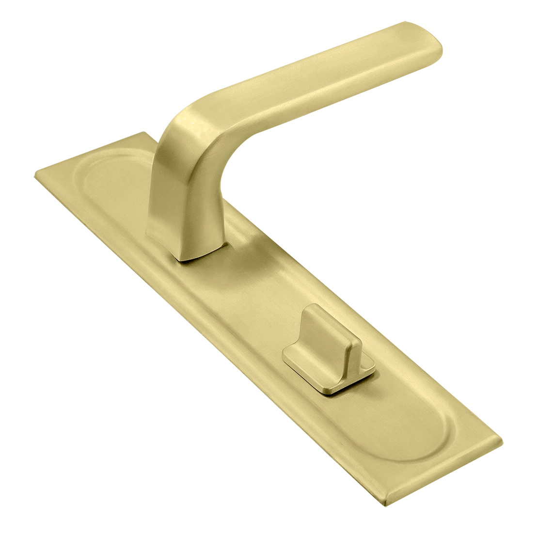 Ручка дверная THE BUS STATION PLS WC AH на планке под сантехническую завертку, цвет Осенний мёд/Autumn Honey фото купить Иркутск