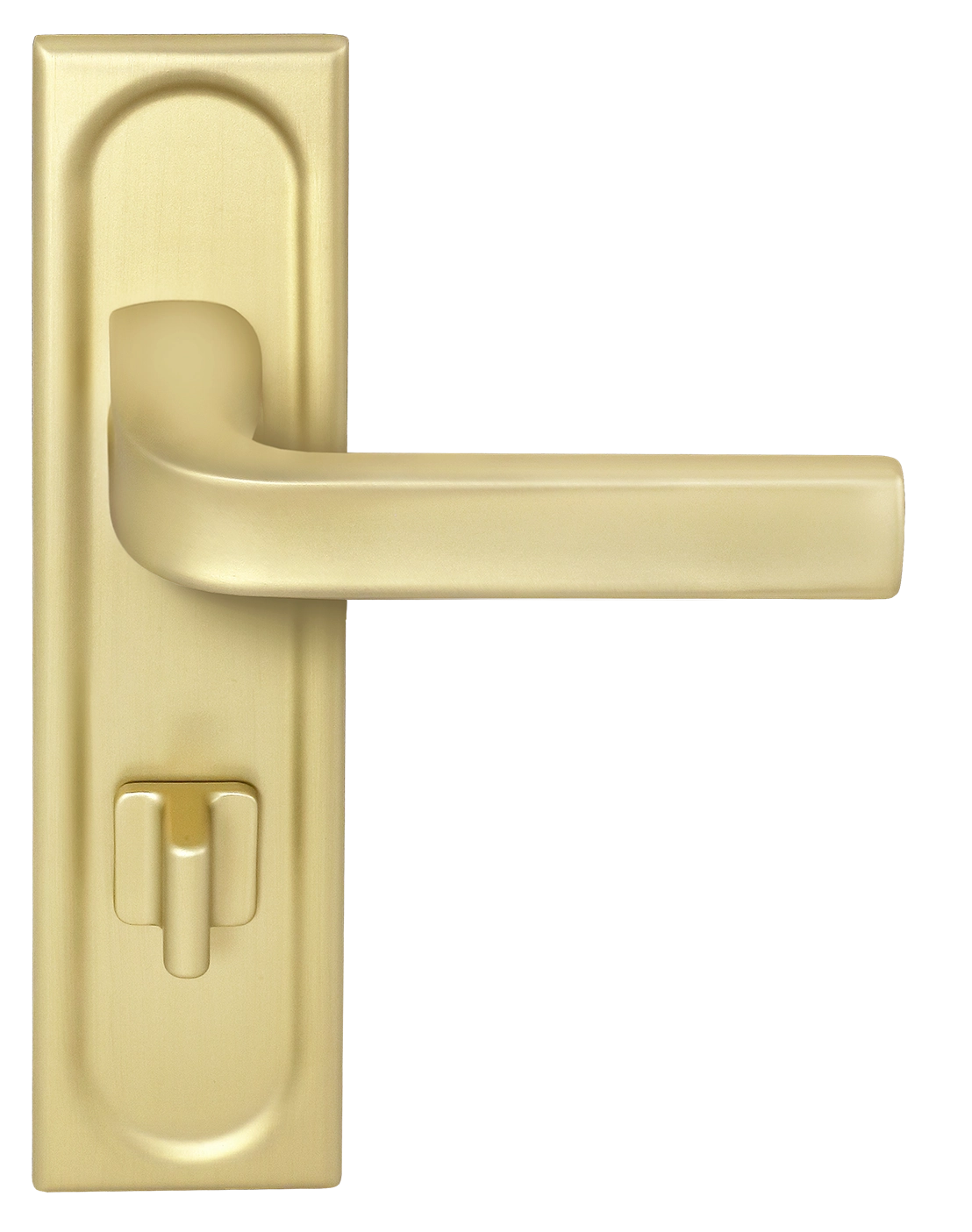 Ручка дверная THE BUS STATION PLS WC AH на планке под сантехническую завертку, цвет Осенний мёд/Autumn Honey фото фурнитура Иркутск