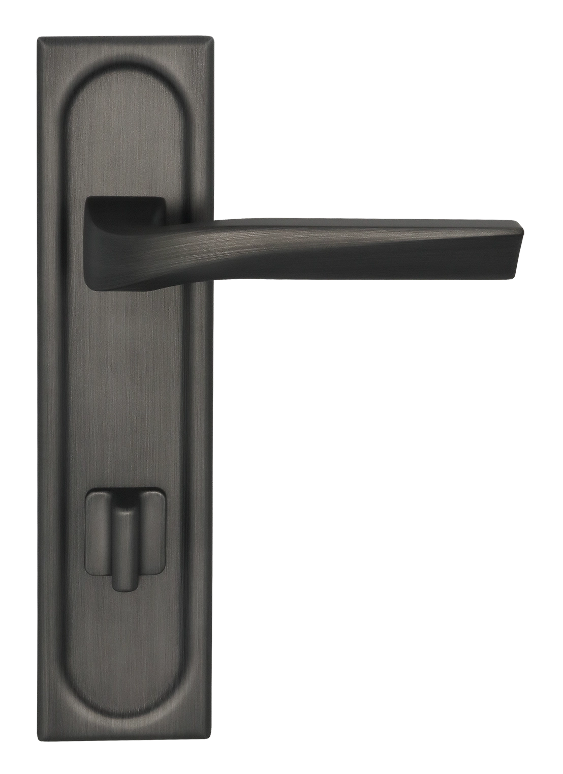 Ручка дверная WD CONCERT HALL PLS WC SST на планке под сантехническую завертку, цвет Летняя гроза/Summer Storm фото фурнитура Иркутск