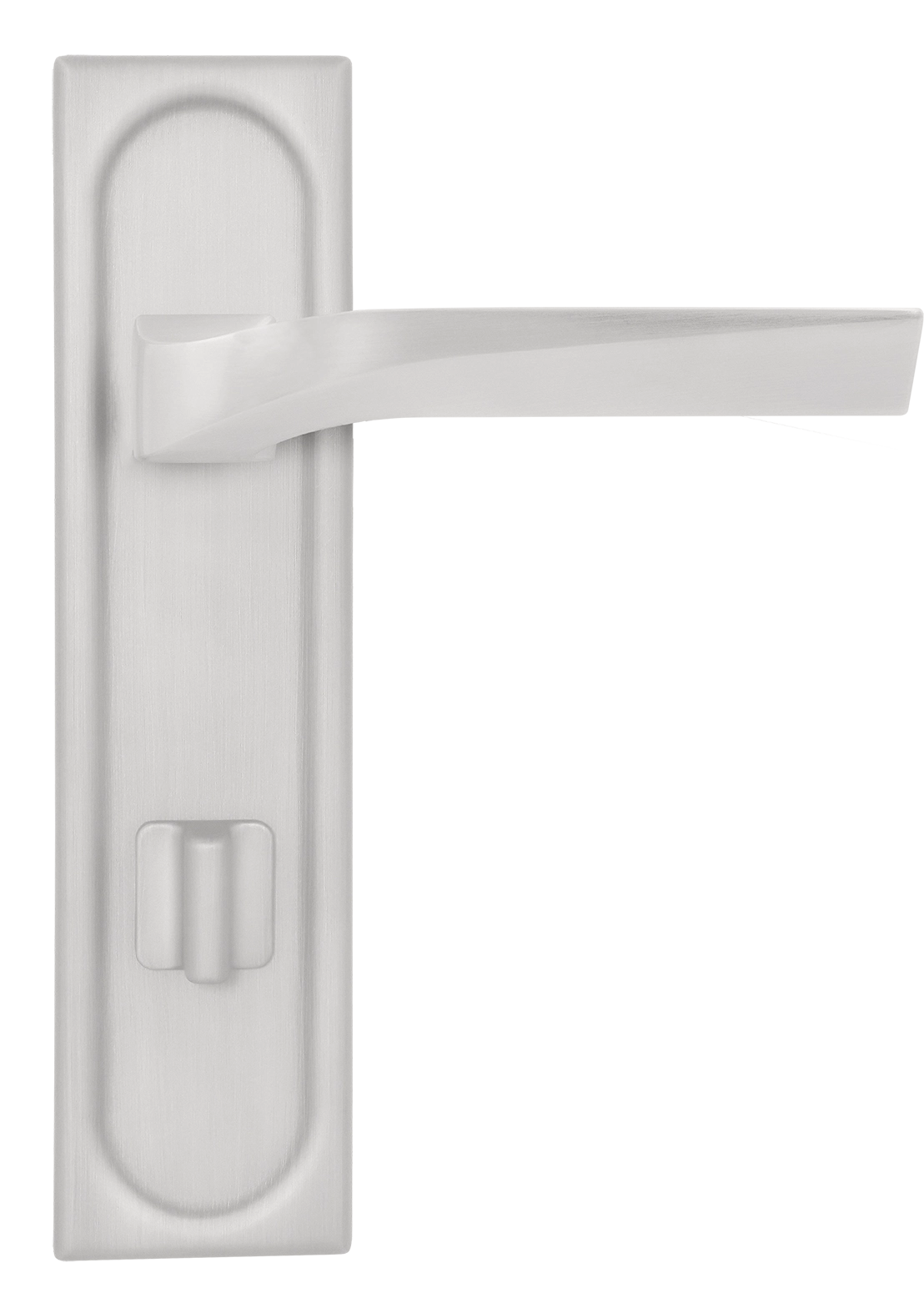 Ручка дверная WD CONCERT HALL PLS WC SSW на планке под сантехническую завертку, цвет Стокгольмский снегопад/Stockholm Snowfall фото купить в Иркутске