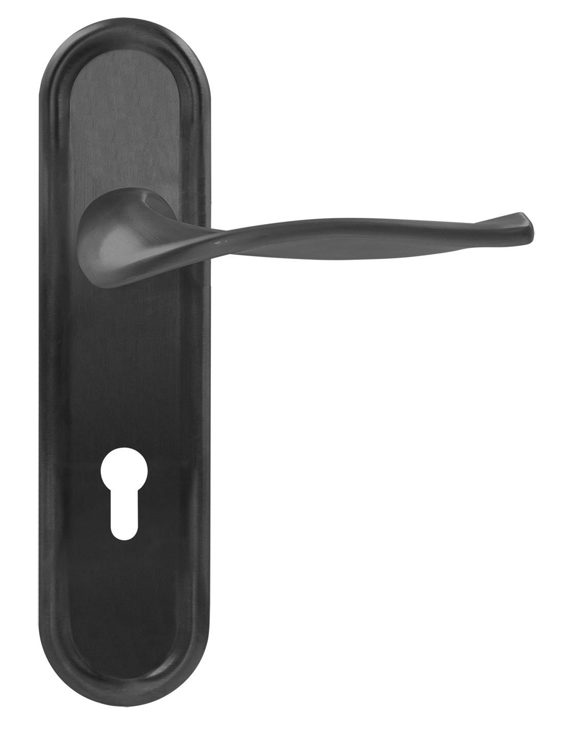 Ручка дверная SKYSCRAPER PLR KH SST на планке под ключевой цилиндр, цвет Летняя гроза/Summer Storm фото купить Иркутск