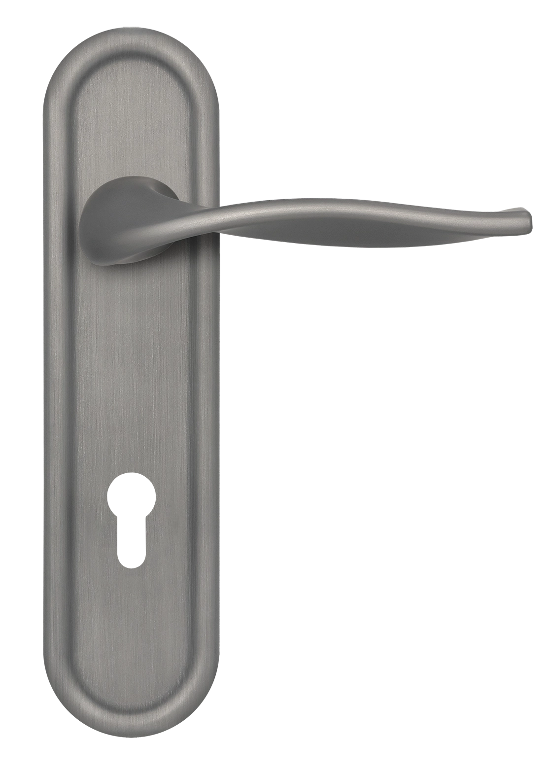 Ручка дверная SKYSCRAPER PLR KH WF на планке под ключевой цилиндр, цвет Зимняя стужа/Winter Frost фото купить Иркутск