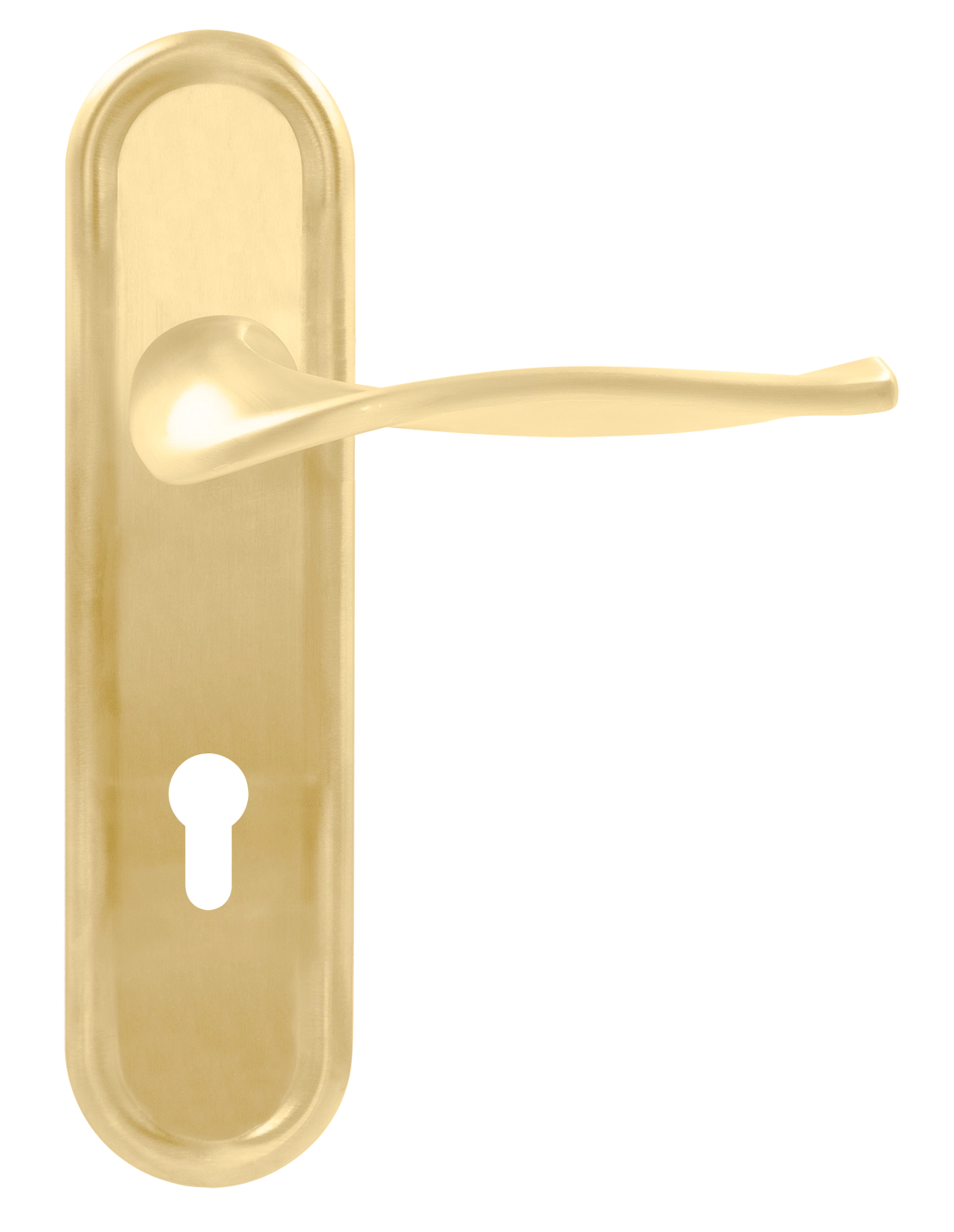 Ручка дверная SKYSCRAPER PLR KH AH на планке под ключевой цилиндр, цвет Осенний мёд/Autumn Honey фото купить Иркутск