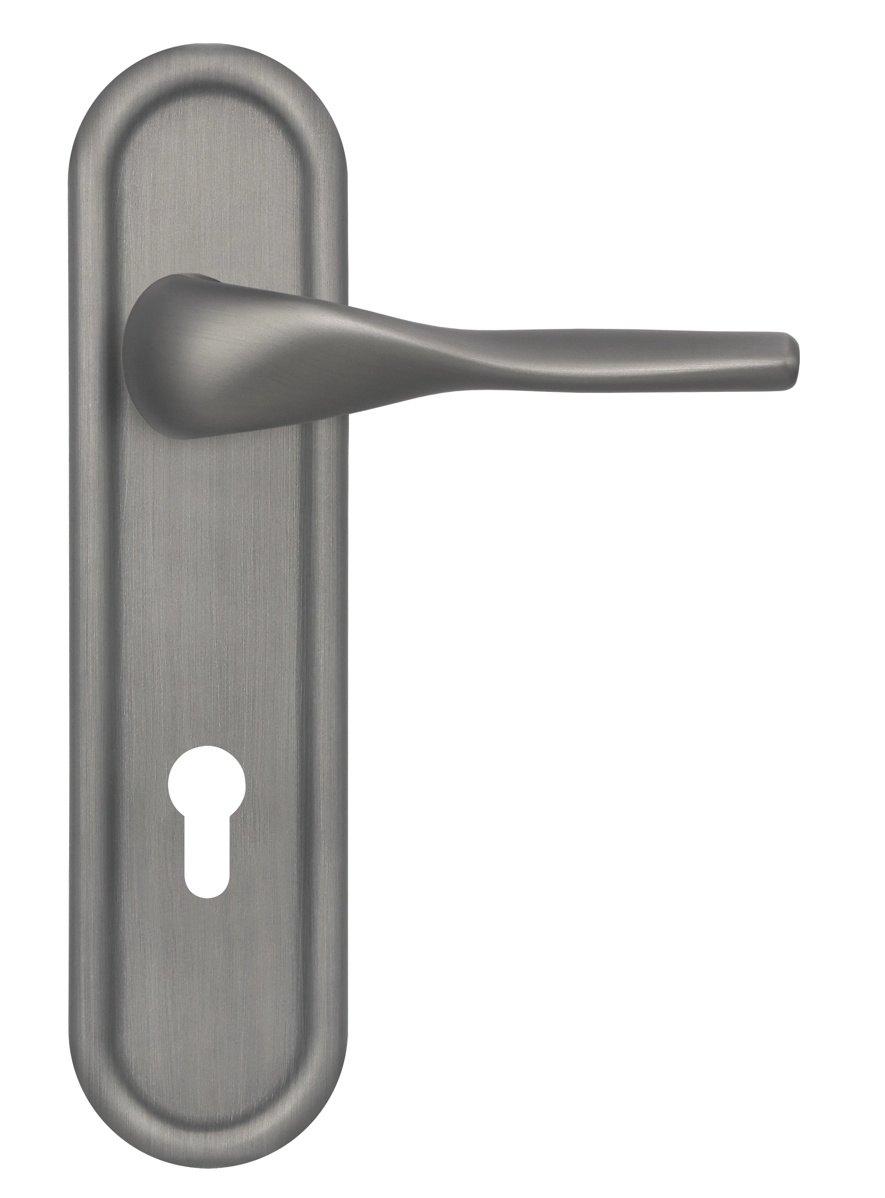 Ручка дверная LVB PLR KH WF на планке под ключевой цилиндр, цвет Зимняя стужа/Winter Frost фото купить Иркутск