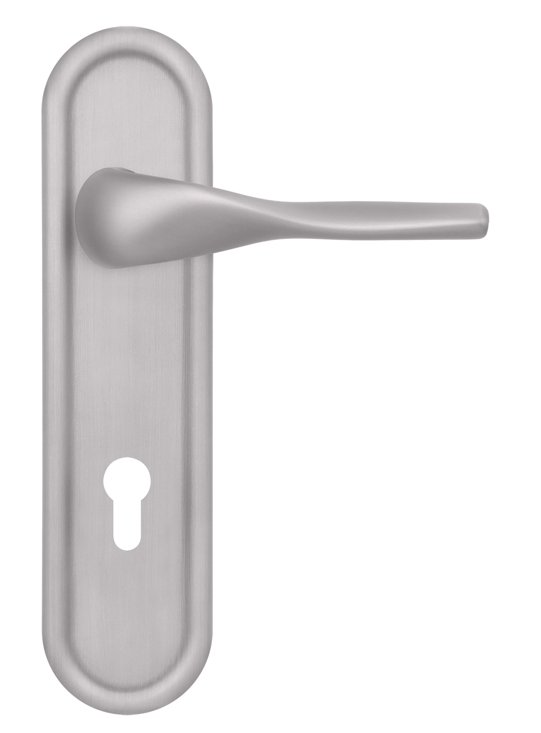 Ручка дверная LVB PLR KH SSW на планке под ключевой цилиндр, цвет Стокгольмский снегопад/Stockholm Snowfall фото купить Иркутск