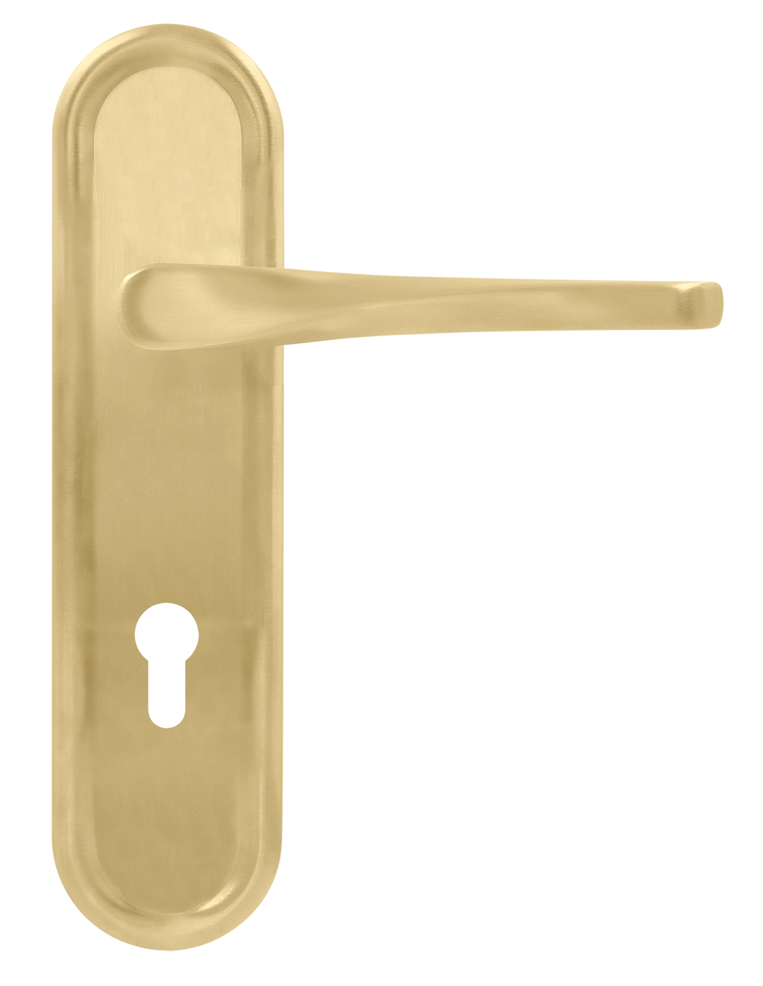 Ручка дверная THE OLYMPICS PLR KH AH на планке под ключевой цилиндр, цвет Осенний мёд/Autumn Honey фото купить Иркутск