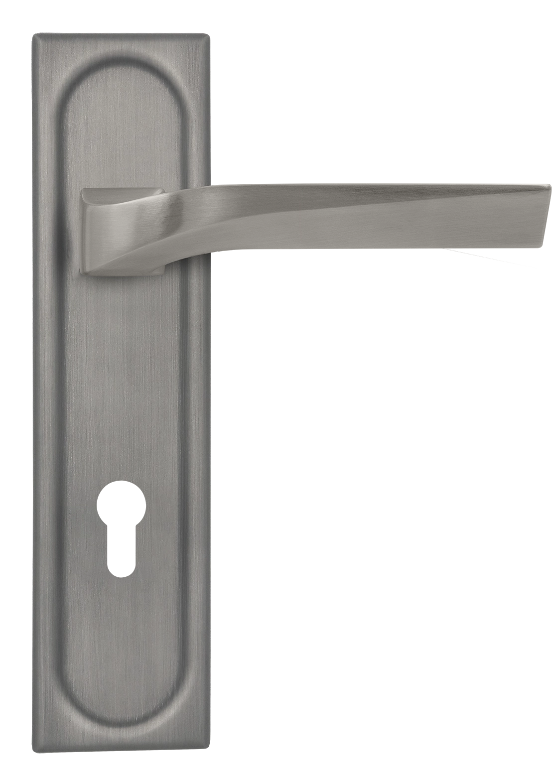 Ручка дверная WD CONCERT HALL PLS KH WF на планке под ключевой цилиндр, цвет Зимняя стужа/Winter Frost фото купить Иркутск