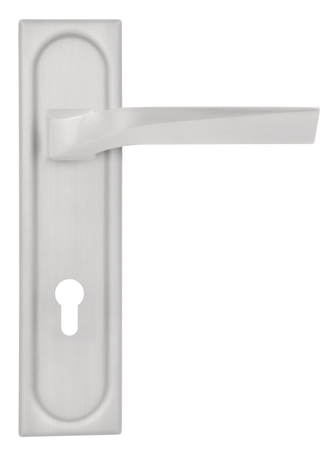 Ручка дверная WD CONCERT HALL PLS KH SSW на планке под ключевой цилиндр, цвет Стокгольмский снегопад/Stockholm Snowfall фото купить Иркутск