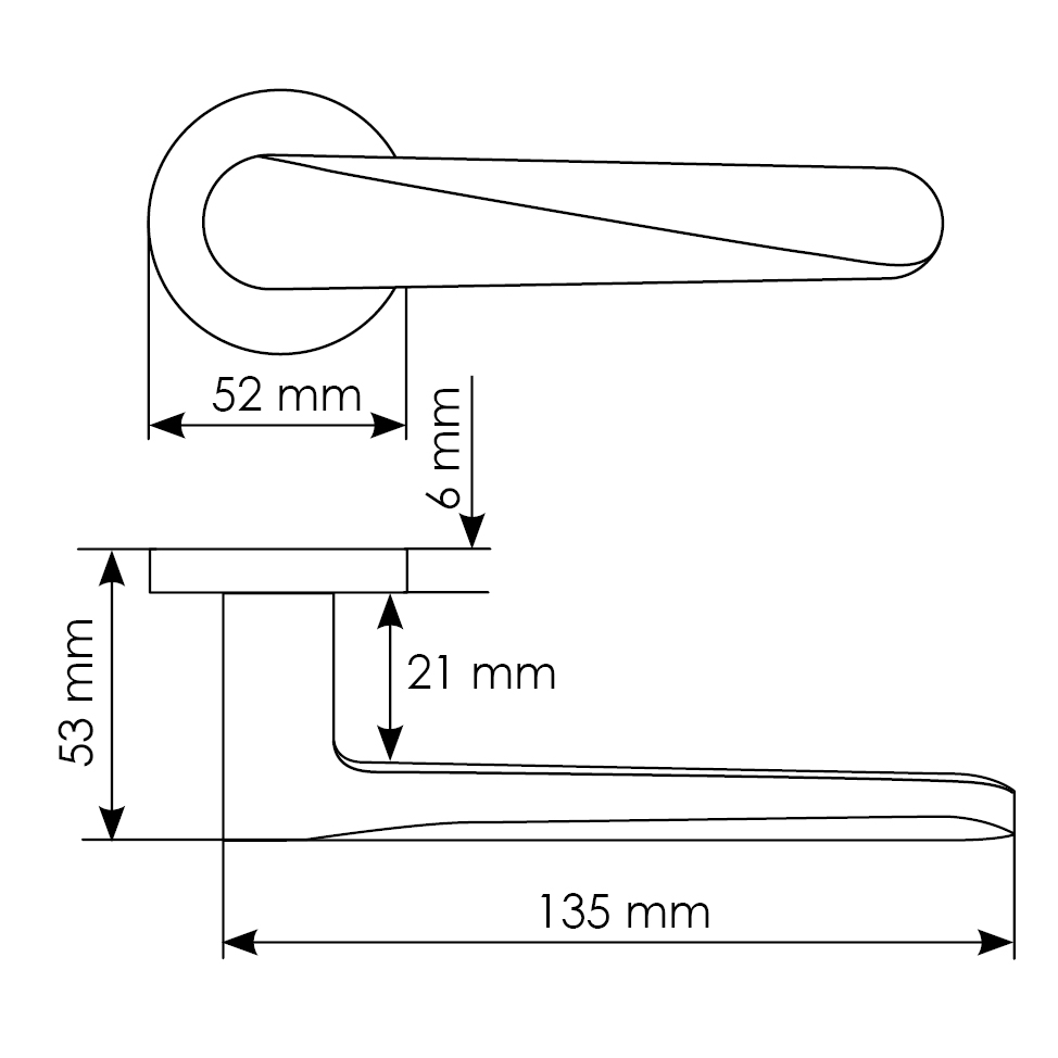 Комплект дверных ручек MH-58-R6 BL с заверткой MH-WC-R6 BL + магнитный замок M1895 BL, цвет черный фотомореллиИркутск