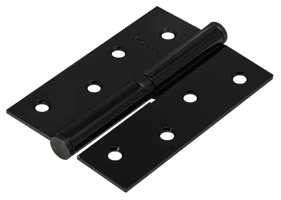 Петля карточная разъемная MSND 100X70X2.5 BL L с подшипником стальная левая, врезная цвет черный фото купить Иркутск