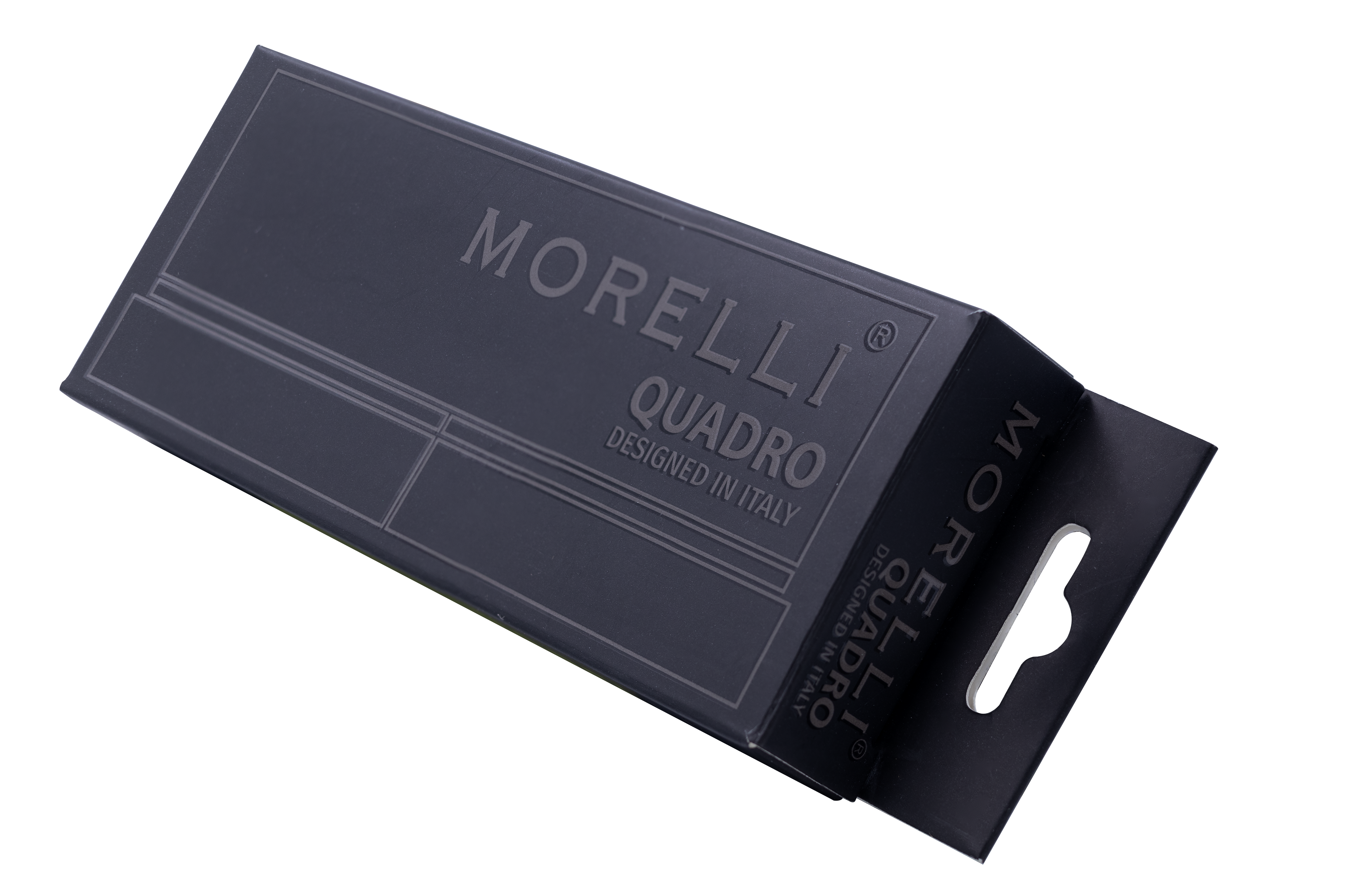 Петля алюминиевая QUADRO-1 BL без врезки на квадратной оси, цвет черный фото morelli Иркутск