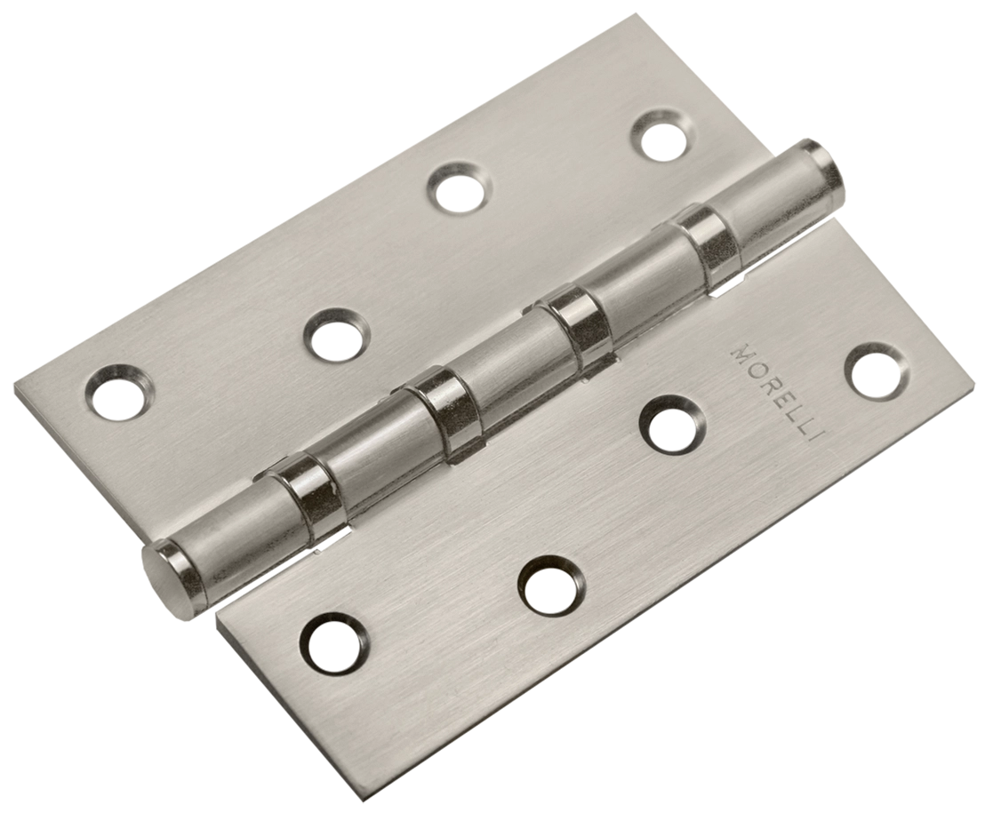 Петля карточная универсальная MSN 100X70X2.5-4BB MSN с подшипником стальная, врезная, цвет матовый сатинированный никель, сталь фото купить Иркутск