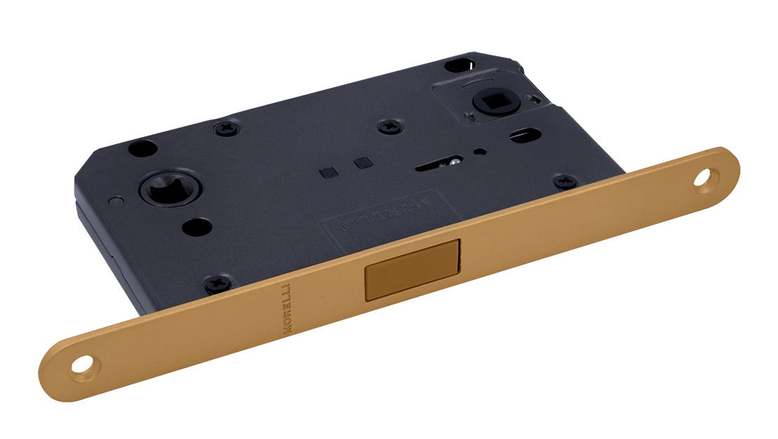 Защелка межкомнатная M1895 FTG магнитная, сантехническая, цвет матовое итальянское золото фото купить Иркутск