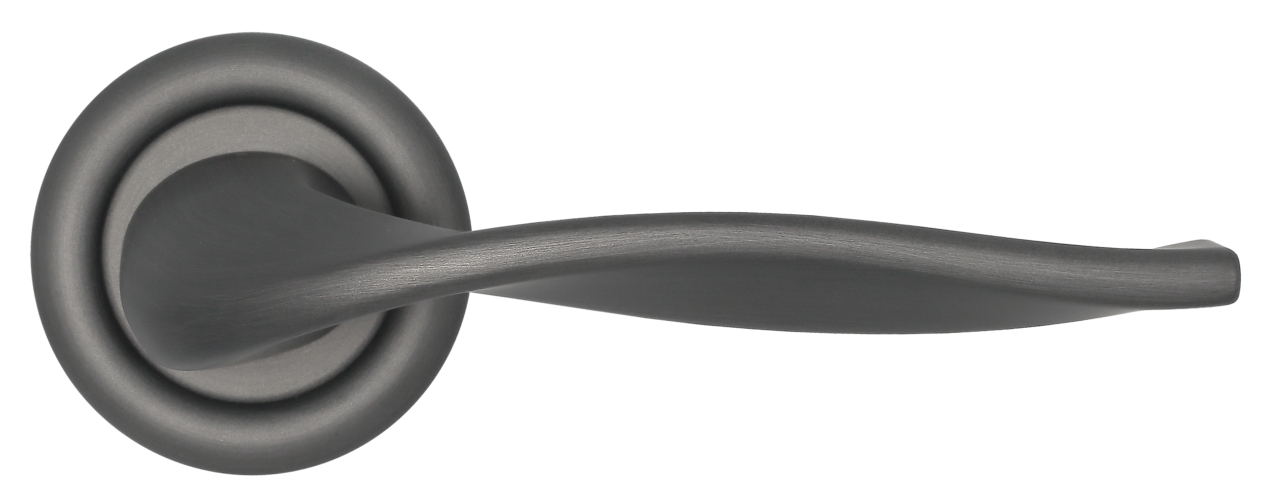 Ручка дверная SKYSCRAPER R7 SST на круглой розетке, цвет Летняя гроза/Summer Storm фото купить в Иркутске