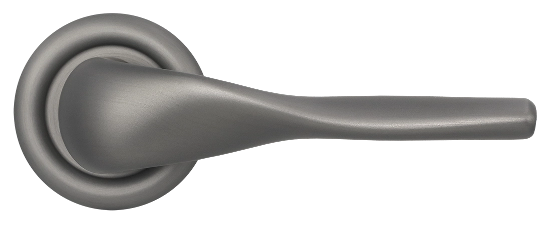 Ручка дверная LVB R7 WF на круглой розетке, цвет Зимняя стужа/Winter Frost фото купить в Иркутске