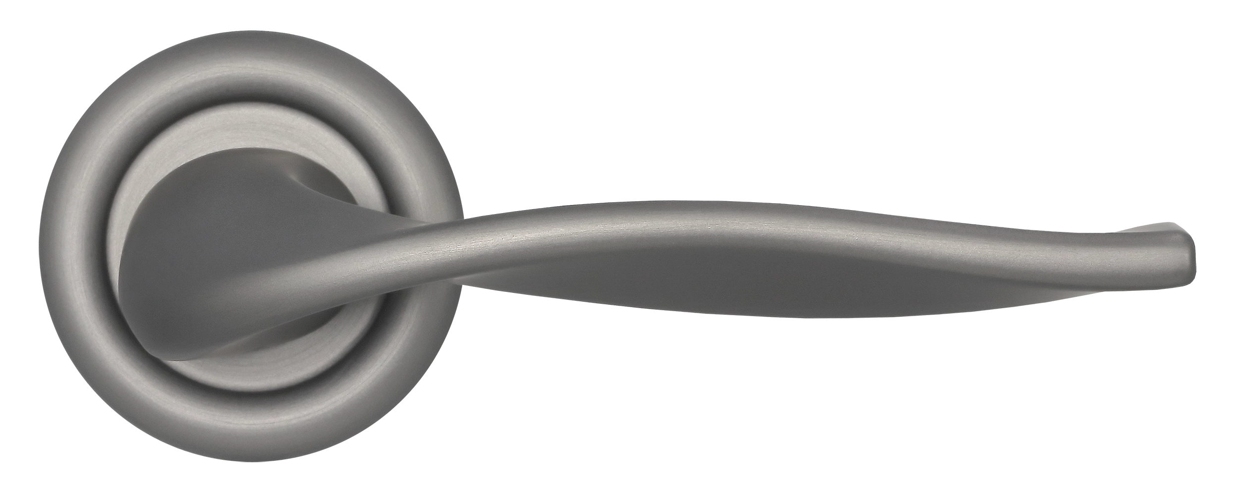 Ручка дверная SKYSCRAPER R7 WF на круглой розетке, цвет Зимняя стужа/Winter Frost фото купить в Иркутске