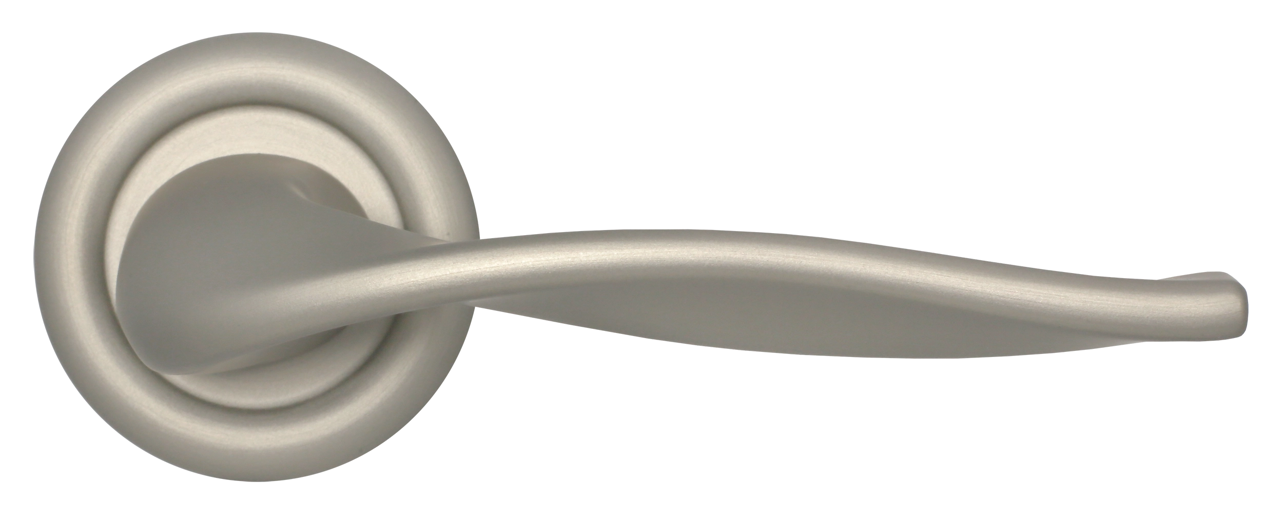 Ручка дверная SKYSCRAPER R7 SMI на круглой розетке, цвет Весенняя дымка/Spring Mist фото купить в Иркутске