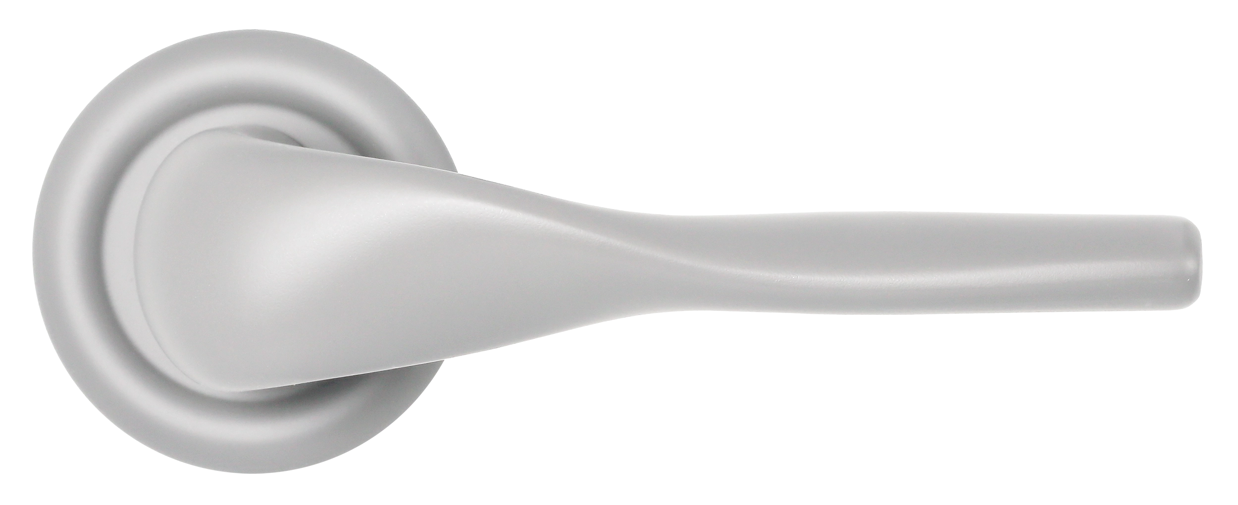 Ручка дверная LVB R7 SSW на круглой розетке, цвет Стокгольмский снегопад/Stockholm Snowfall фото купить в Иркутске