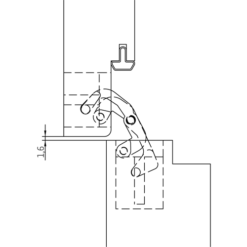 HH-19 B, скрытая петля, цвет - черный фотомореллиИркутск