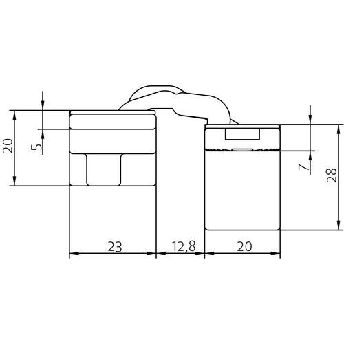 HH-19 B, скрытая петля, цвет - черный фото morelli Иркутск